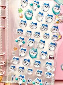 3D Embossed Cute Animal Stickers. The Appearance Is Simply Amazing! Soft And Adorable Cartoon Design, As Well As Delicate And Skin-Friendly Texture, Will Be Very Eye-Catching When Stuck On Backpacks Or Water Bottles. - Multicolor - View 12