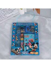 Disney Mickey Mouse And Friends Series Mickey Mouse Mini Set (2 Pencils, 1 15cm Ruler, 1 Pencil Sharpener, 1 Eraser, 1 Notebook) - Mickey Mouse Set (1 Pencil Case, 1 Photo Album, 2 Pencil Sharpeners, Pencils) - Multicolor - View 5