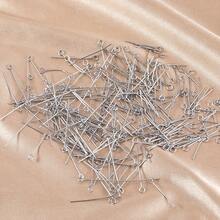 100pcs Stainless Steel Basic Jewelry Making Findings, Assorted Sizes Suitable For Beading, Necklace, Earring DIY Accessories - steel color - View 3