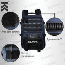 Super Mochila Kampak Ep40 Multiusos P/ Laptop Ajustable - Azul - Ver 9