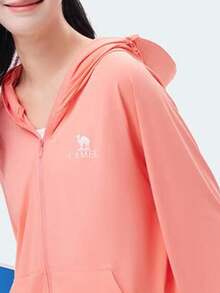 CAMEL CROWN Women's Cooling Sun Protection Clothing, Thin Summer Outdoor Ice Silk UV Protection Breathable Sun Protection Clothing - Watermelon Orange - View 3