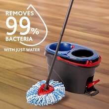 RinseClean Spin Mop & Bucket System | Clean With Clean Water | Removes 99% Of Bacteria - A - 查看 4