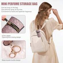 Mini Refillable Perfume Portable Atomizer Bottle 5PCS Travel Size Spray Refillable Refill Bottle 5 Ml With Travel And Outgoing Bag - Silver Pink Red Purple Gold - View 6