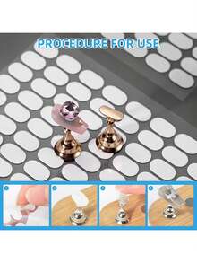 200pcs Nail Adhesive Sticker Nail Stand Double Sided Tape False Nails Display Stand Nail Tips Show Stand Holder Tools (Exclude Stand ),Nail Supplies,Nail Tools,Nail Art Tools,Back To School,Nails,Nail Tools Press On Nails - 200PCS Double-Sided Adhesive Pads - 查看 6