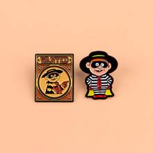 翻领珐琅徽章和胸针，背包装饰别针，酷炫时尚，送礼佳品 - 彩色 - 查看 5