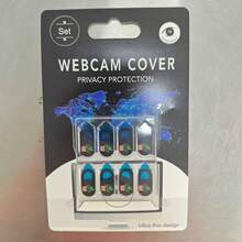 Protetor de Tela de Privacidade para Laptop e Smartphone, Capa Deslizante Ultrafina para Câmera, Adequado para Computadores, Tablets, Telefones, Escudo de Segurança em ABS, NQDZ - Multicolorido - Visão 15