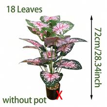 24 cây cọ tre nhân tạo màu hồng cỡ lớn, cây cọ giả trang trí cỡ lớn, cây lá hồng trồng trong chậu, cây thường xanh cao lớn trông như thật, cây lá Monstera bằng nhựa giống như thật để trang trí nhà cửa, văn phòng, sân vườn, khách sạn, trong nhà và ngoài trời (không bao gồm chậu). - Nhiều màu - Xem 14