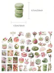 50张初夏少女梦境粘贴贴纸，可用于贴在手册、笔记本电脑、行李箱、吉他等处 - Early Summer Dream - 查看 2