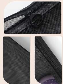 Personalized Floral & Gold Letter Print Canvas Cosmetic Bag - Fashionable Style, Zipper Closure, Foldable, Lightweight, Fade-Resistant Design - Suitable As Bridesmaid, Teacher And Friend Gifts, Also Can Be Used As Washable Ladies Makeup Bag. Back To School Student Backpack, Travel Essential, Beach Holiday Organizer - Multicolor - View 10