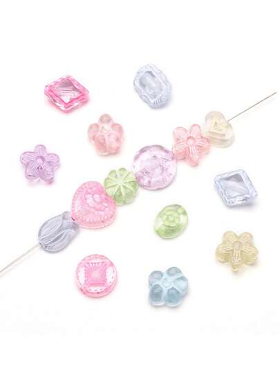 Acrylic Transparent Mixed Bead Loose Bead Handmade DIY Mobile Phone Chain Accessory Material Bracelet Pendant Accessory