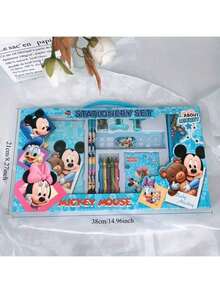 Disney Mickey Mouse And Friends Series Mickey Mouse Mini Set (2 Pencils, 1 15cm Ruler, 1 Pencil Sharpener, 1 Eraser, 1 Notebook) - Mickey Mouse Set (1 Pencil Case, 1 Photo Album, 2 Pencil Sharpeners, Pencils) - Multicolor - View 9