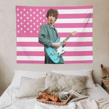 Mike Wheeler Tapestry Finn Wolfhard American Flag -Stranger Ths Tapestries -Aesthetic Bedroom Dorm Decor- Gift For Movie Fans - 1PC - 查看 8