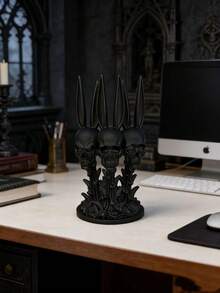 哥特式家居装饰摆件，全新节日装饰品 - 三头兔怪，哥特雕塑，汽车装饰，家居装饰，庭院小矮人装饰，桌面装饰，神秘雕像，房间装饰，山海经树妖 - 1PC - 查看 2