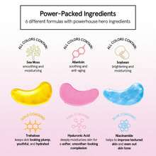 Grace &Amp; Stella Under Eye Mask Variety Pack - 18 Pairs Of Under Eye Patches For Dark Circles - With 6 Colors (3 Pairs\/Color) - Valentines Gift Bags - Gel Masks Puffy Eyes For Women, Vegan Cruelty Free - ColorA - 查看 4