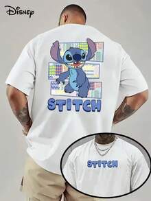 Disney Retro T-Shirt, Disney Authorized 1 Fashion Cartoon Short Sleeve Design, Disney Cartoon Short Sleeve, Disney Men's Short Sleeve. - 白色 - 查看 1