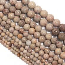 1 pièce Perles en pierre Maifanshi, perles de pierre naturelle agate cornaline de 4/6/8/10/12 mm, perles de pierre naturelle de tailles multiples pour la création de bijoux DIY - Pierre de Maifan - Voir 5