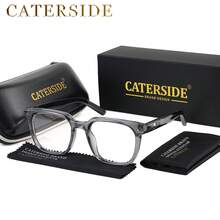 Men's Casual Optical Glasses Square Shape TR90 Frame Thickness Unique Temple Design Modern Chic Clear Glasses For Men's Women Daily Accessories&Festival Gifts With Full Package - K39922 - View 1