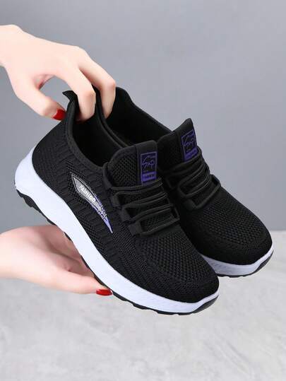 Chaussures de sport casual pour femmes, légères, respirantes et confortables avec semelle souple antidérapante. Baskets mode pour l'extérieur, adaptées à toutes les saisons
