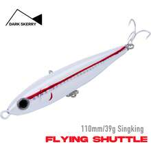 110毫米/39克铅笔型拟饵，仿生饵料，专为大型鱼类设计，4支装2号沉水型拟饵，海钓必备，超远距离沉水铅笔型拟饵，坚固耐用，流线型饵身 - 彩色 - 查看 3