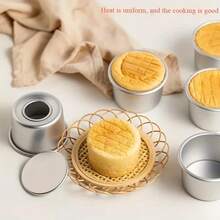 1 pieza/5 piezas/10 piezas Moldes de mini pasteles, aptos para tartas de queso, magdalenas, postres y herramientas de repostería DIY - Esenciales para la repostería en el hogar - Multicolor - Ver 8