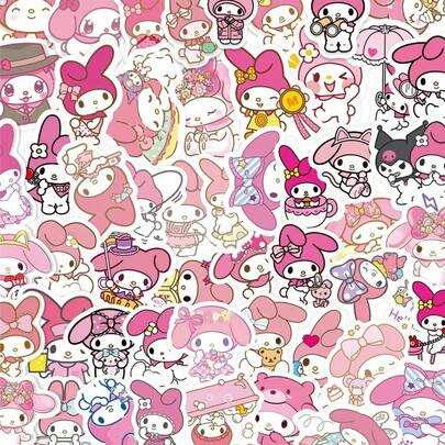 63 piezas Pegatinas de diario de dibujos animados coleccionables de Bandai - Calcomanías decorativas a prueba de agua estilo INS para portátil, botella de agua y teléfono, regalo de regreso a la escuela para estudiantes, recuerdos de fiesta de cumpleaños, regalos de aniversario, tokens del Día de San Valentín y regalos festivos, ideal para coleccionistas jóvenes y adultos