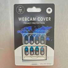 Protetor de Tela de Privacidade para Laptop e Smartphone, Capa Deslizante Ultrafina para Câmera, Adequado para Computadores, Tablets, Telefones, Escudo de Segurança em ABS, NQDZ - Multicolorido - Visão 13