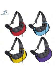 Bolso para mascotas con cierre y correa , ideal para perros pequeños y gatos, mochila cómoda para viajar - Púrpura malva - Ver 3