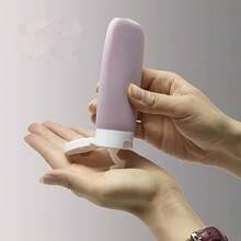 4pcs/Set Leak-Proof Travel Bathroom Squeeze Bottles - Refillable Travel Containers For Shower Gel - A - View 6