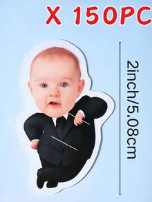 10/25/50/100/150pcs Customized Photo Paper, Customizable Baby/Boss Theme Card Holder Set - Customizable Design, Suitable For Various Parties, Meetings, Celebrations, Children's Birthday Gifts, Personalized Greeting Cards, Lollipop Card Inserts, Candy Gifts, Easter Decorations, Suitable For Birthday Gifts, Valentine's Day Gifts, Bridesmaid Gifts, Thanksgiving Gifts, New Year Gifts And Party Decorations - Multicolor - View 18