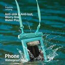 高品质棉质加厚防水手机袋，薄荷绿，IPX8级防水，适合学生、游泳、旅行，超值之选 - 多色` - 查看 12
