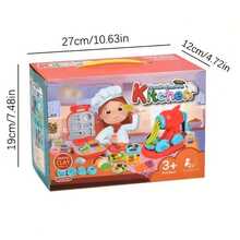 Set de Cocina de Masas de Colores de Lujo | Incluye Horno para Hamburguesas y Fideos, Herramientas de Modelado y Set de Masas de 24 Colores para el Desarrollo de Habilidades Creativas, Ideal para Niños de 3+ Años - Rojo - Ver 8