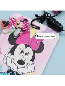 3件套卡通学生校园餐卡套，米奇老鼠挂绳证件套，徽章套，地铁/公交卡套，校园卡套，幼儿园卡套，返校学生证卡套[挂绳+夹子]，卡套套装+挂绳，校园相框，学生文具餐卡，公交卡 - 彩色 - 查看 6