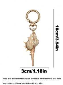 不对称天然贝壳钥匙扣，精致海洋风贝壳包饰，包包配饰，沙滩风，夏季时尚夸张的女士天然珠宝配饰，包包装饰，汽车挂饰，手工创意DIY项链耳环风铃吊坠配饰，男女通用。适合节日、生日、派对、婚礼季、伴娘礼物、妇女节以及送给女孩的礼物。 - 彩色 - 查看 10