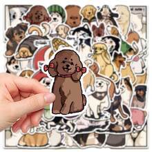 50 Peças Adesivos Decorativos de Cachorro Fofo Pintados à Mão para Capa de Celular, Laptop, Copo de Água, Carro, Bicicleta - Multicolorido - Visão 6