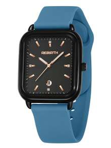 1pc Women's Calendar Display Casual Style Silicone Quartz Wrist Watch, Versatile For Daily Wear - one-size - View 11