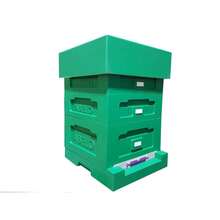 National Poly Hive With Deep Roof Green - A - View 1