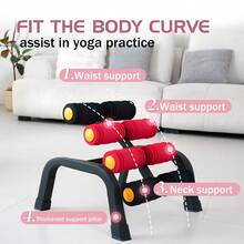 MBB Mini Inversion Table,Glutes Trainer Machine, Waist & Back Exercise Machine For Lower Back, Strength Training Inversion Machine For Relaxation Foam Rollers - Đỏ - Xem 8