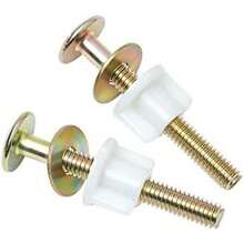 2 Pieces Universal Toilet Seat Bolts And Screws Replacement - Heavy Duty Hardware With Nuts And Washers, Steel Lid Screws For Top Mount Hinges - 2 Pieces - View 5
