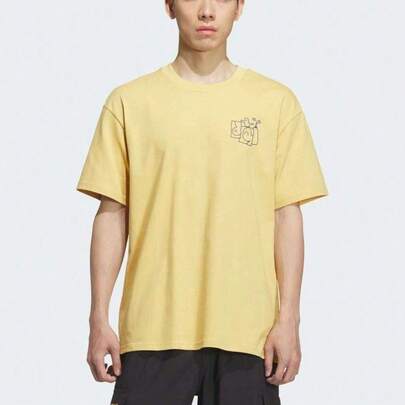 Adidas Originals Couple Matching SHMOO G TEE 1 Short Sleeve T-Shirt, Knitted Collarless Short TKD1870