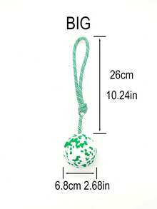Juguete de pelota anudada duradera para mascotas, adecuado para perros pequeños, medianos y grandes, promueve el juego interactivo y el ejercicio - Multicolor - Ver 17