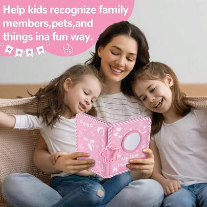 1本全新卡通婴儿布艺相册，儿童成长纪念册，宝宝照片收纳册，软布书，森林棕熊“我的记忆”相册