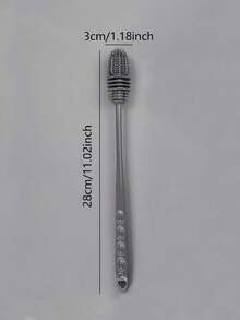 1个灰色长柄无死角杯刷，适用于清洁杯子、瓶子、茶壶、马克杯、搅拌机等。 - 一件 - 查看 6