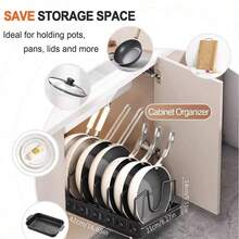 2 pieces of adjustable storage boxes, integrated storage rack, storage and organizing boxes, equipped with extendable cover plate fixers, dish rack, dishwashing board and pull-out drawers, suitable for kitchen storage and organization. - Negro - Ver 2