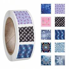500PCS Snowflakes Stickers Roll Aesthetic Vinyl Stickers High Quality Stickers Decals Scrapbook, Journaling, Laptop, Bumper, Skateboard, Water Bottles, Computer, Phone Stickers Can Bring A Lot Of Fun To Your Life - Random Style - View 8
