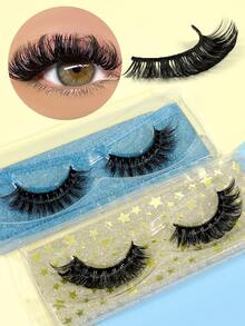 MAANGE 2/20 Pairs Full Strip Lashes Faux Mink Lashes, D Curl Fake Eyelashes Makeup Eye Lashes Strip Lashes, Lashes, Eyelashes, Fake Lashes - Black - View 8