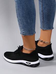 STEPREACH Neue Damen Lässig Sportschuhe, atmungsaktiv, bequem, leicht, rutschfest, Slip-On Fahrschuhe - Schwarz - Übersicht 6