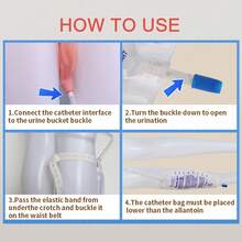 JJICN Ladies' Exclusive Pure Cotton Comfortable Diaper 800Ml Daytime Capacity Red Senior Version - XL - View 3