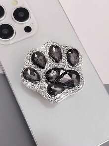 水钻猫爪可伸缩手机支架，女士指环支架，强力粘胶固定，适合观看视频，新款设计 - 彩色 - 查看 7