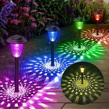 [Color Changing Solar Lights] 12 Pack Solar Pathway Lights | Outdoor Solar Yard Lights, RGB Color Changing+Warm White,600Mah, LED Solar Lights For Garden Path Backyard Christmas Lawn Landscape Decorative - Outdoor Solar Lawn Lights - 查看 12
