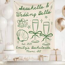 Perfect Match Bachelorette Backdrop - Valentine Bridal Shower Decorations - Match Made In Heaven Bachelorette Backdrop - She Found Her Perfect Match Bachelorette Party Decorations - 多色 - 查看 10